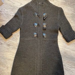 Junior’s grey toggle sweater